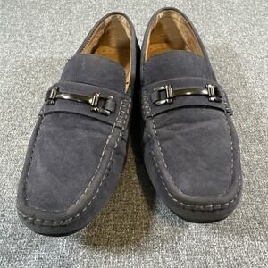 Steve Madden Wedwynn Mens Loafers Size 9 Black Nubuck Driving Moccasins